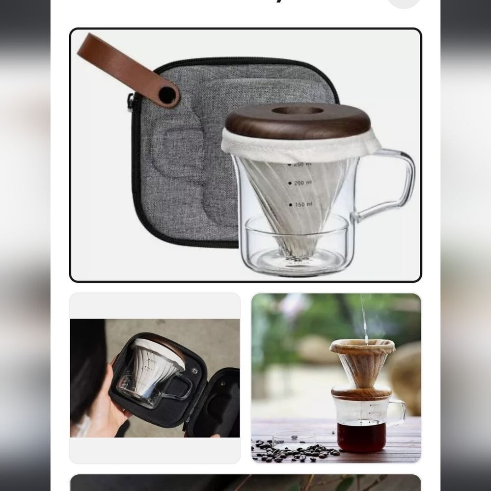 Athia Pour Over Coffee Maker Travel Set